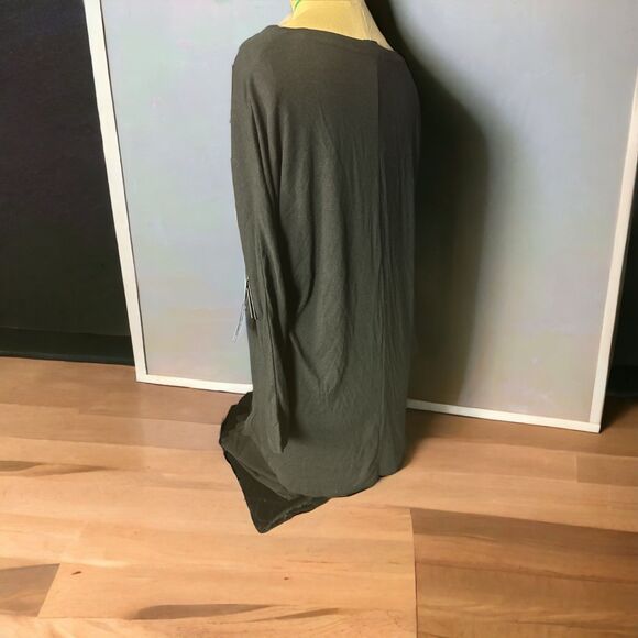 Magaschoni Black Long Sleeve Tunic Top Modal NWT Size Small - Picture 2 of 5